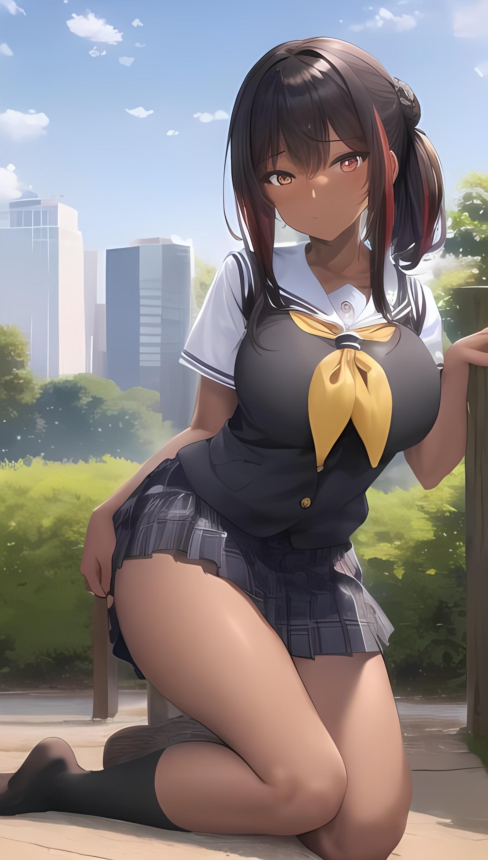 褐色JK（女子高生）2