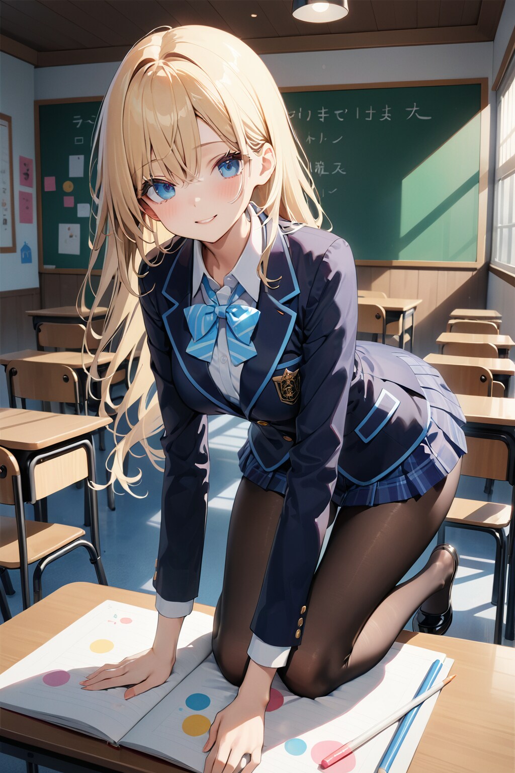 金髪　制服
