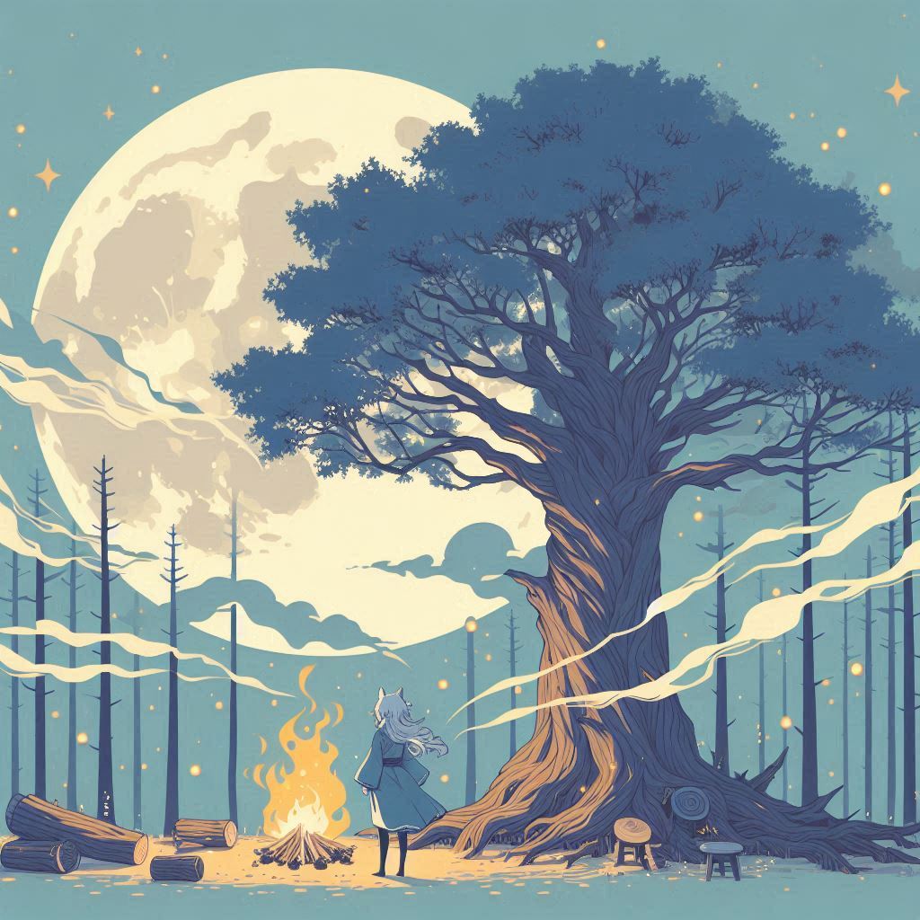 月と少女22 | の人気AIイラスト・グラビア