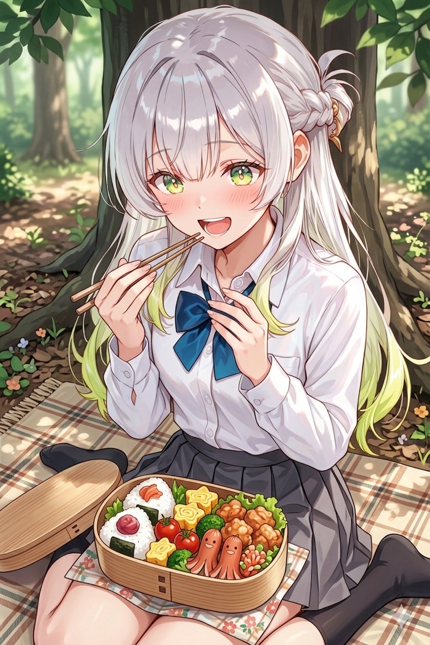 一緒にお昼ごはん食べよう(￣～￣)