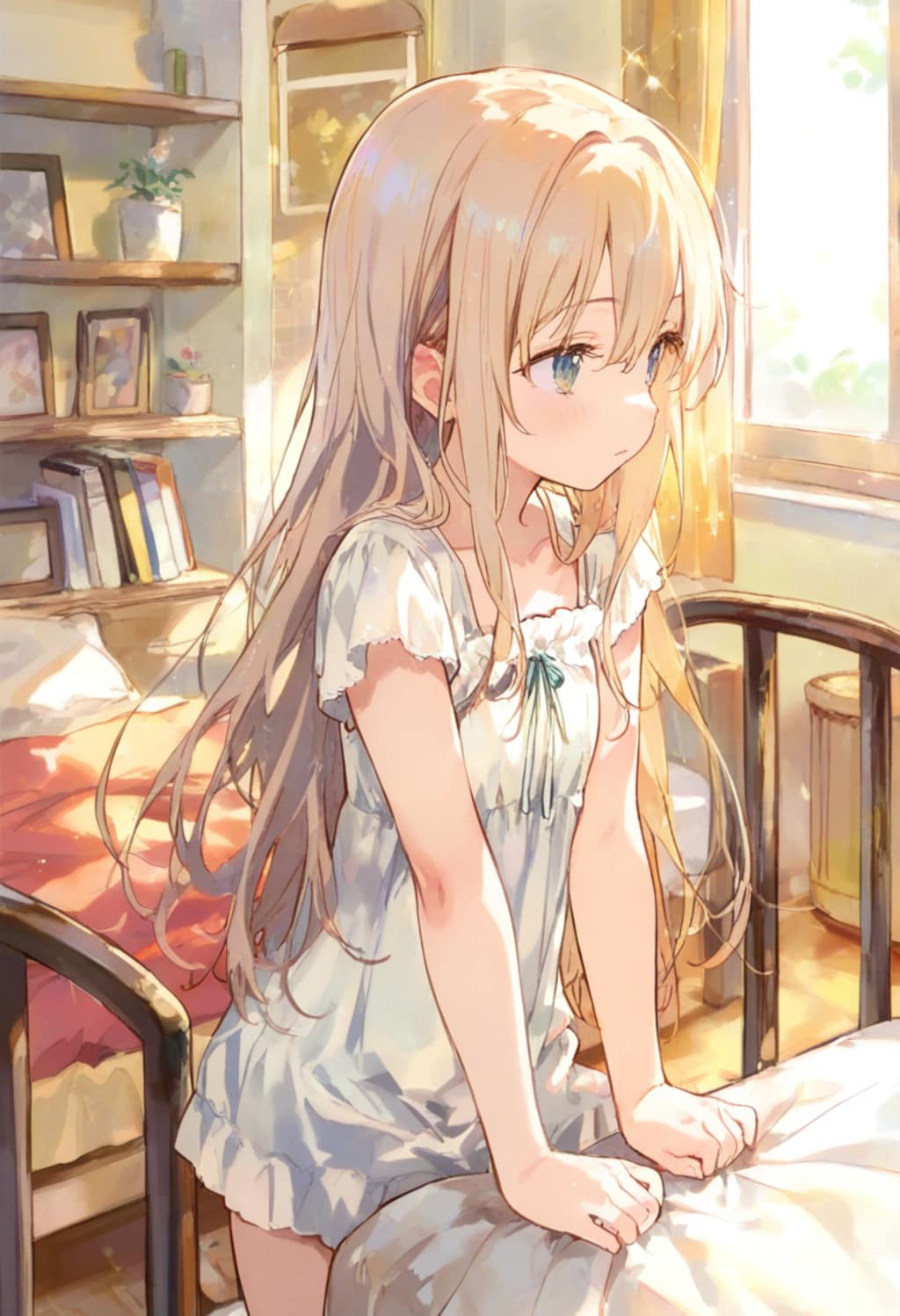 少女の部屋(水彩タッチ)(51)