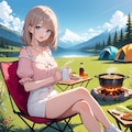 湖畔キャンプ(モデル：朝倉虹夏) 6枚目