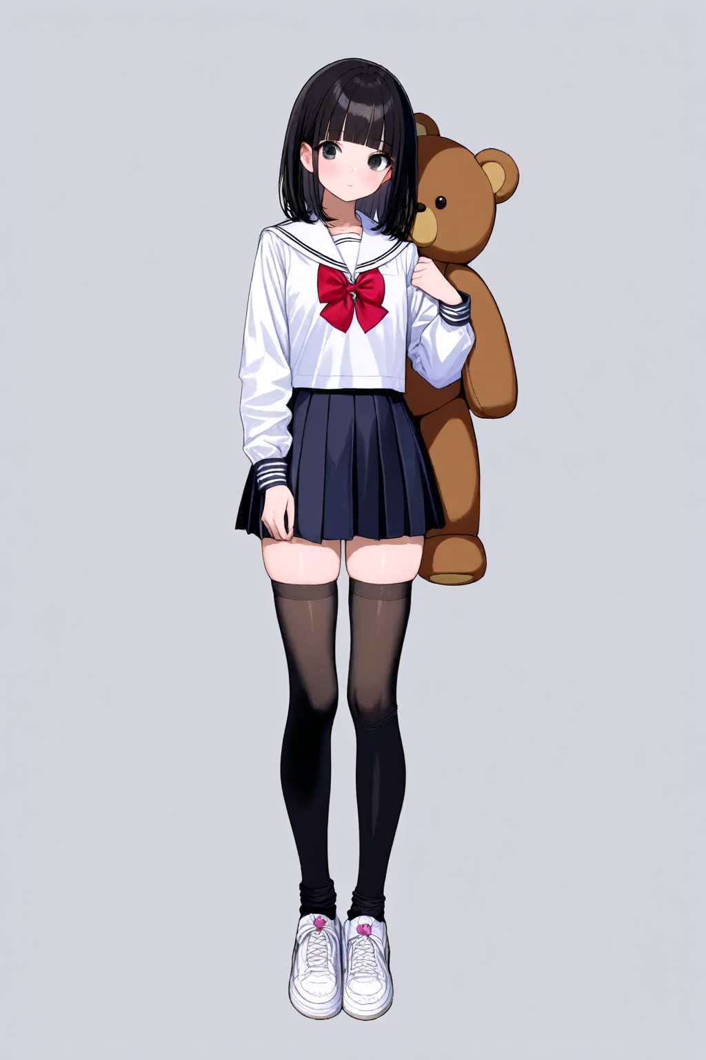 ぬいぐるみと登校