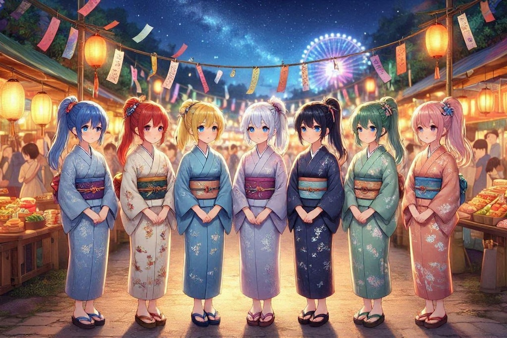 七夕と 子どもぽに