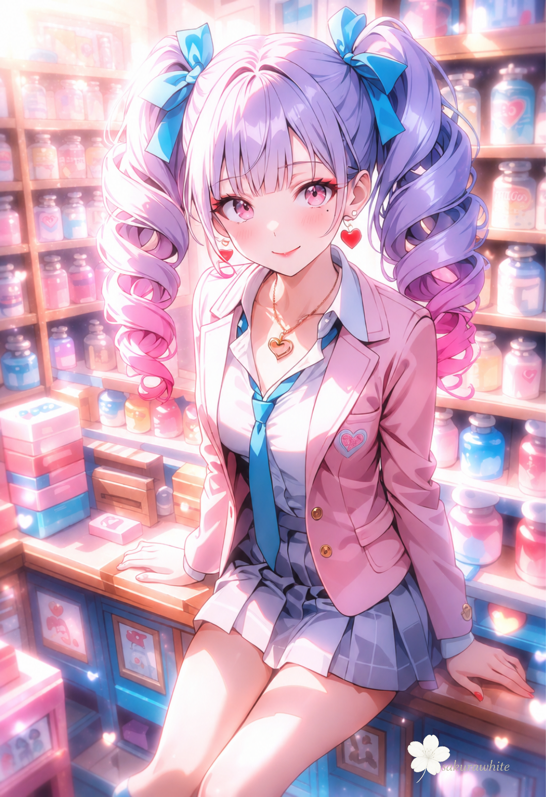 制服着崩しコーデ