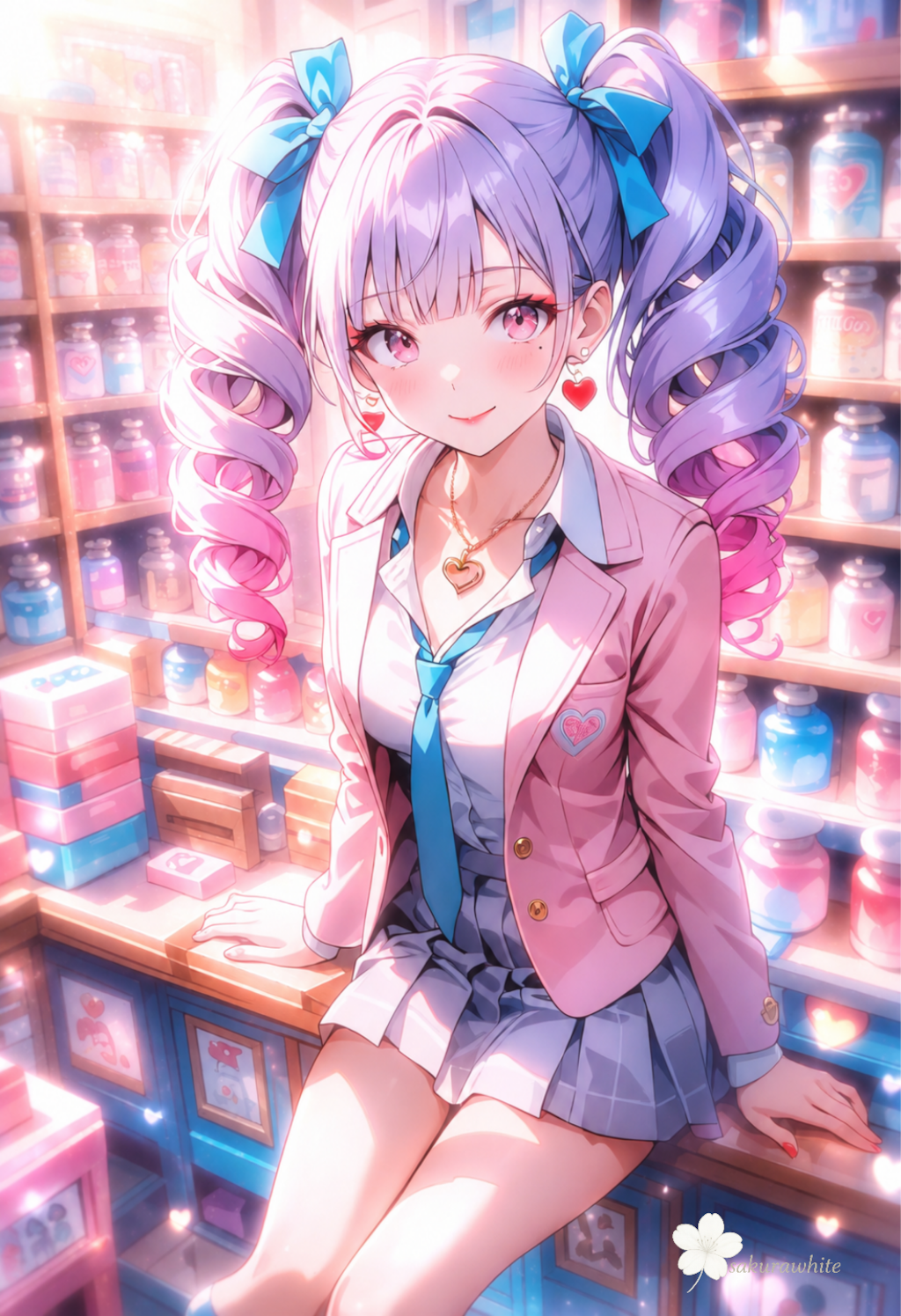 制服着崩しコーデ