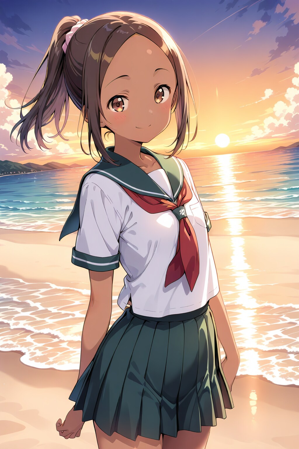 夕暮れ