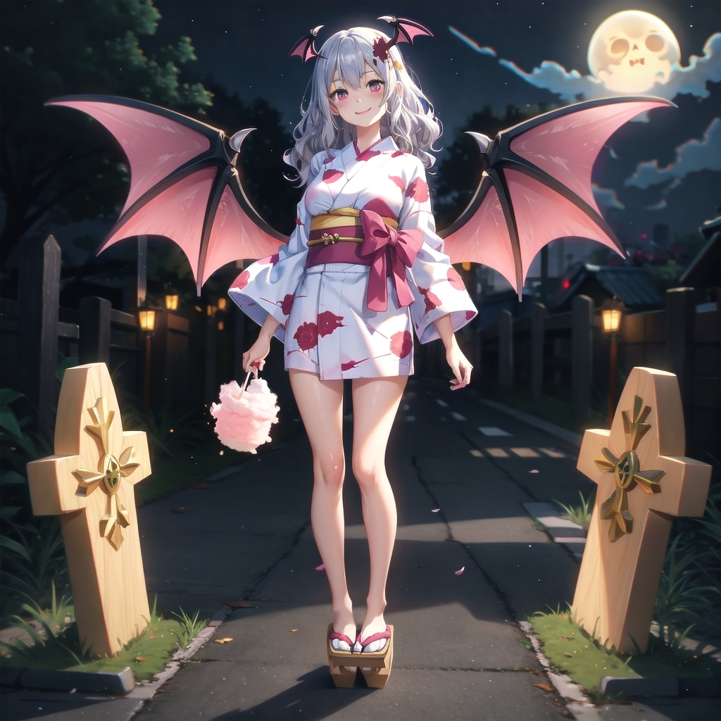 浴衣でもミニです