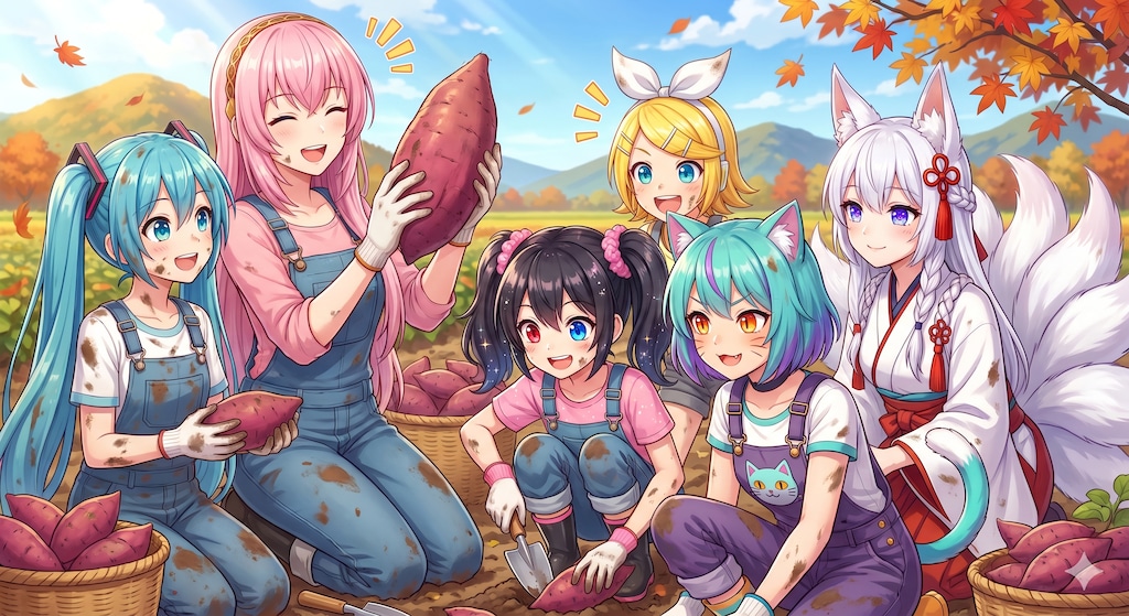 みんなでいも掘り