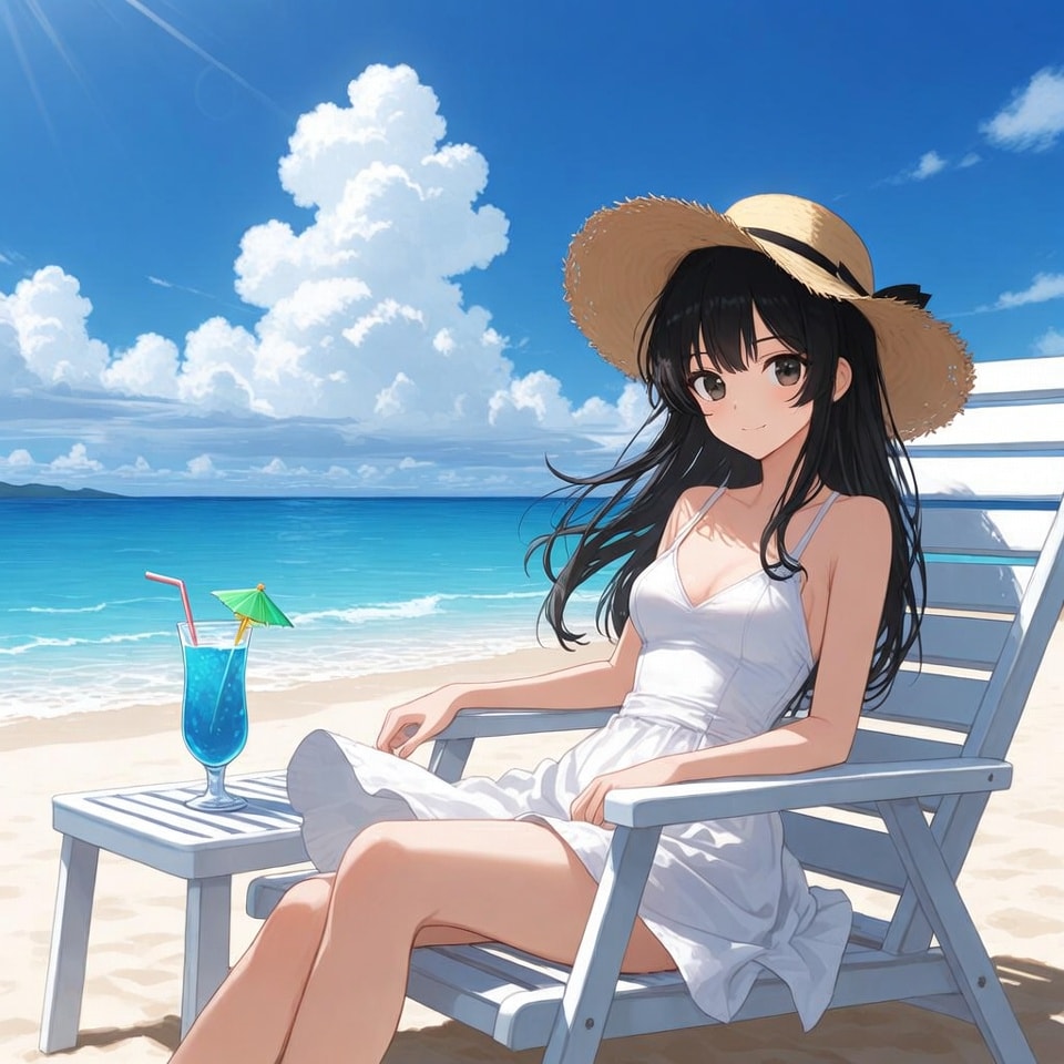 浜辺 | の人気AIイラスト・グラビア