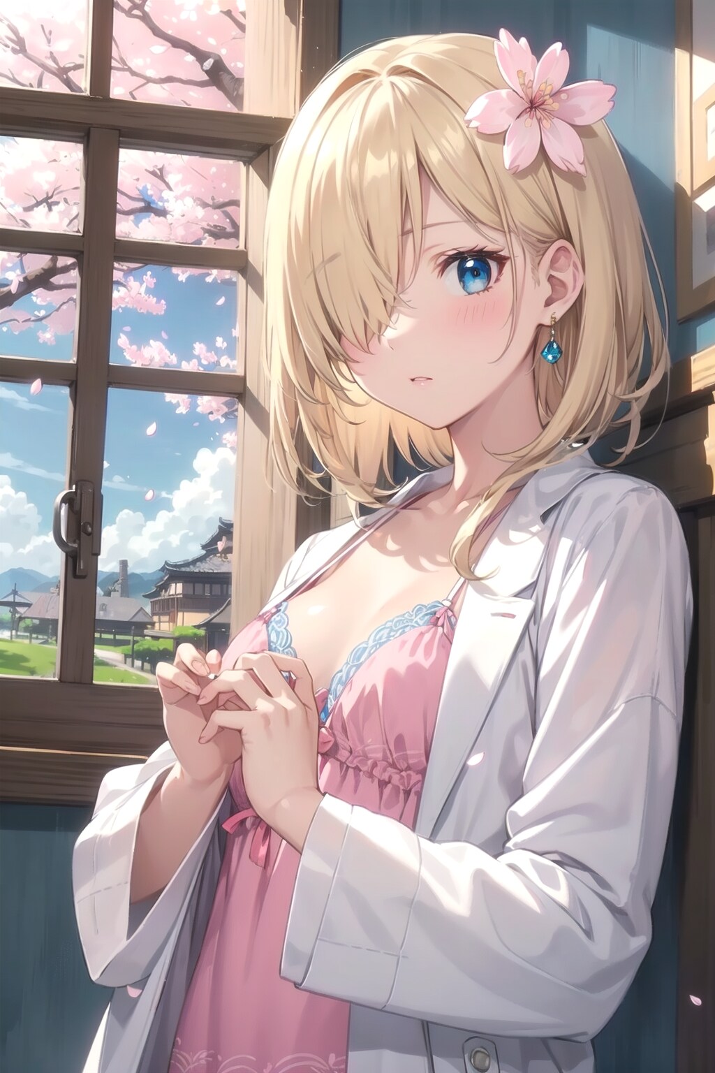 メカクレちゃん桜
