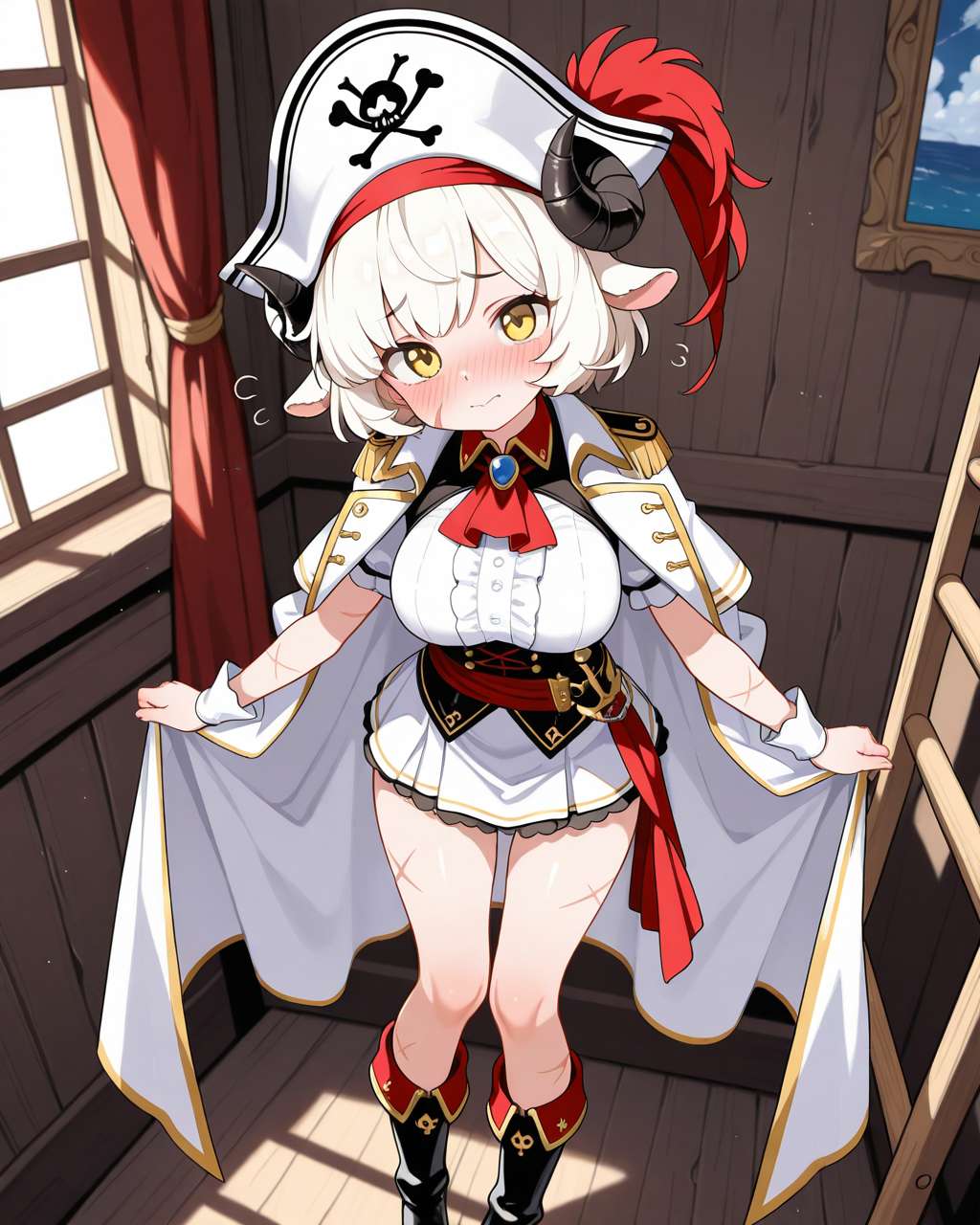 この胸・・・・恥ずかしいですぅ・・・。
