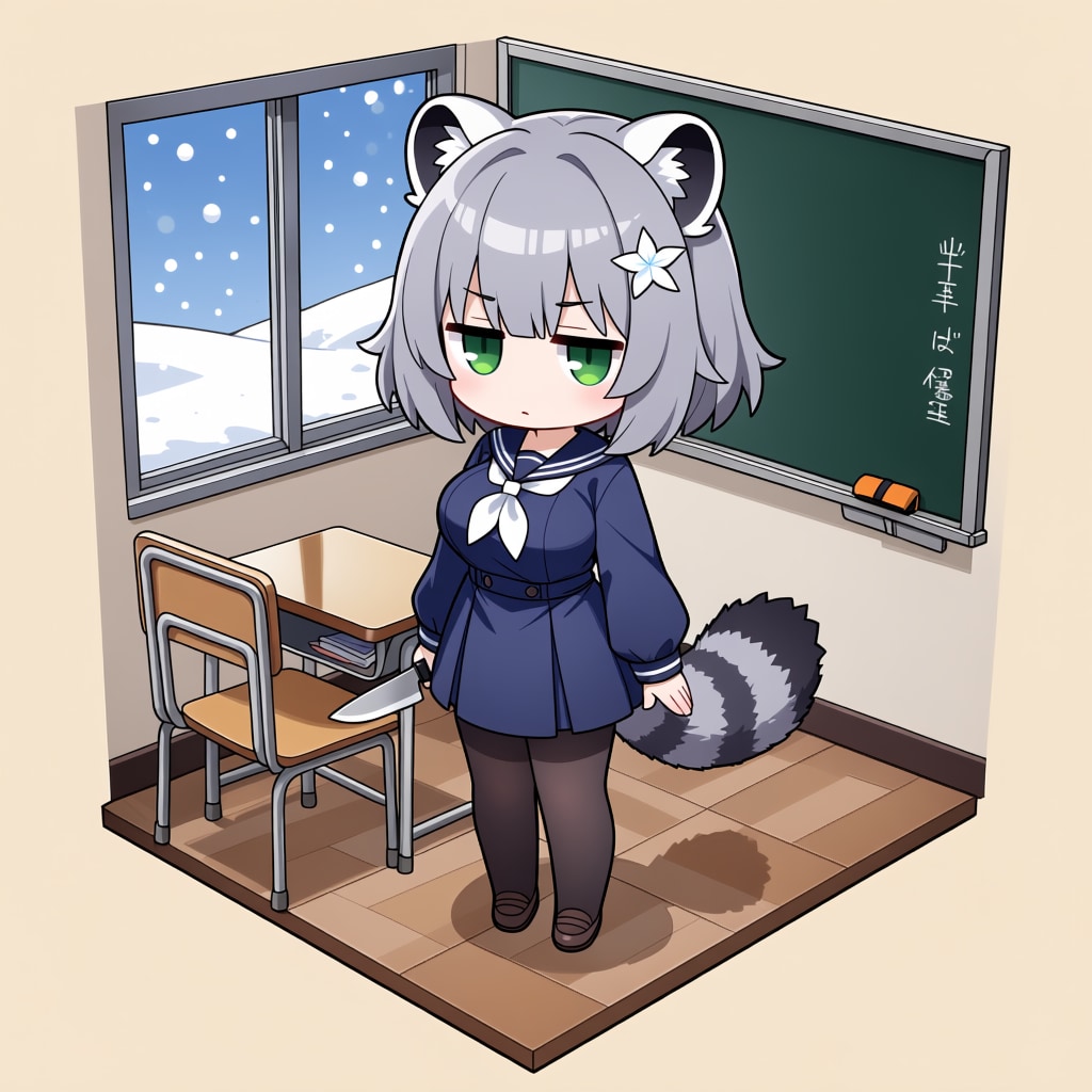 ちびユキタヌキちゃん【ジト目ジトジト】 | の人気AIイラスト・グラビア