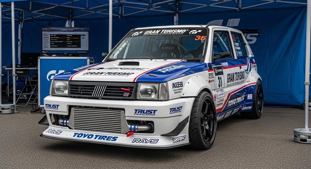 トーヨータイヤフィアットパンダのドリ車