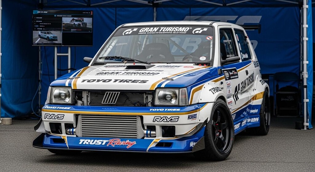 トーヨータイヤフィアットパンダのドリ車