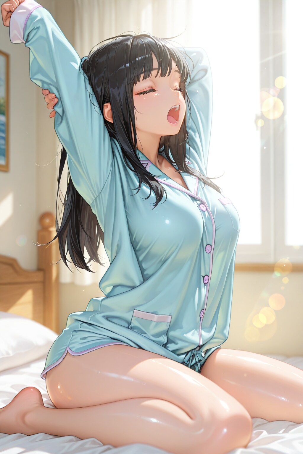 ふぁ…おはよ〜… | の人気AIイラスト・グラビア