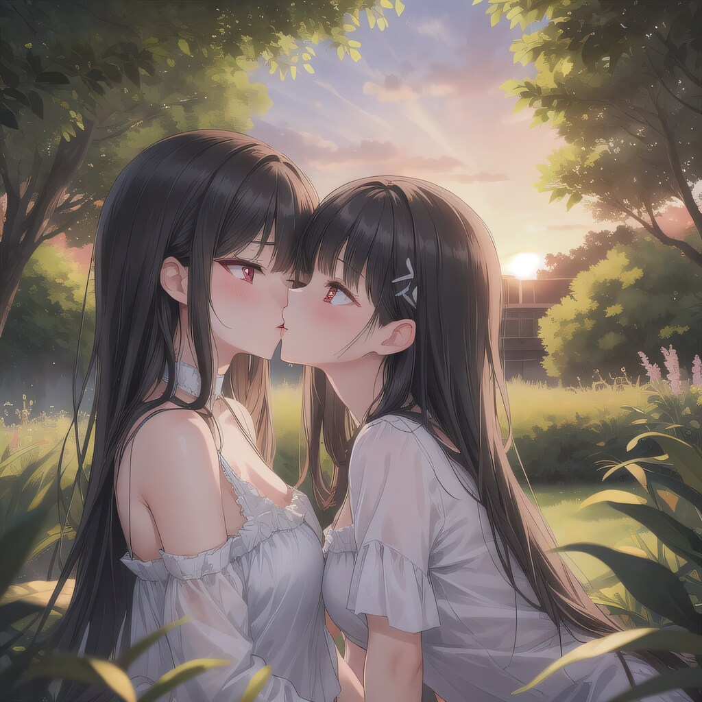 黒髪ロングでワンピースの少女２５