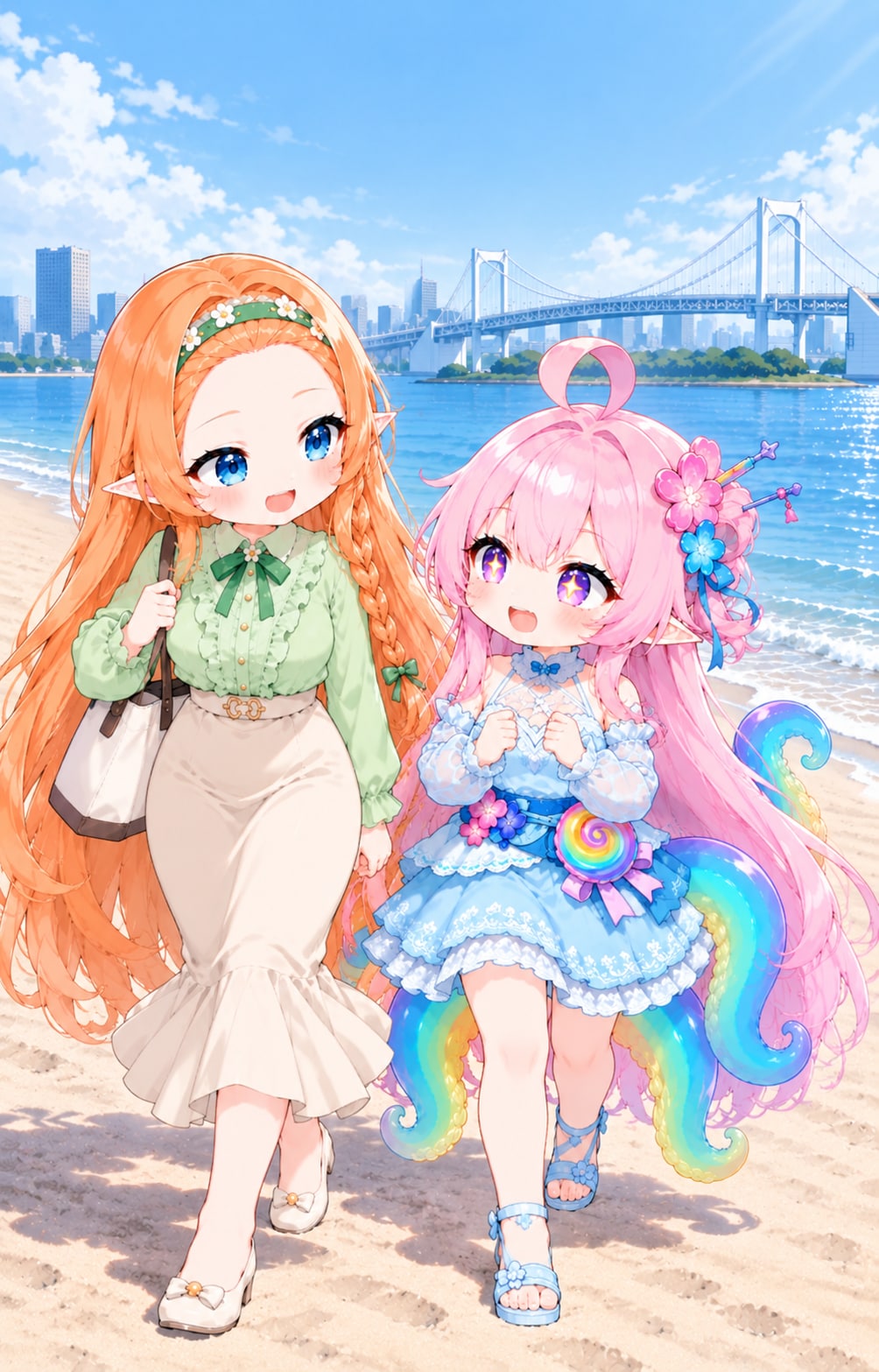 妖魔が居ないか海浜公園もパトロールです | の人気AIイラスト・グラビア