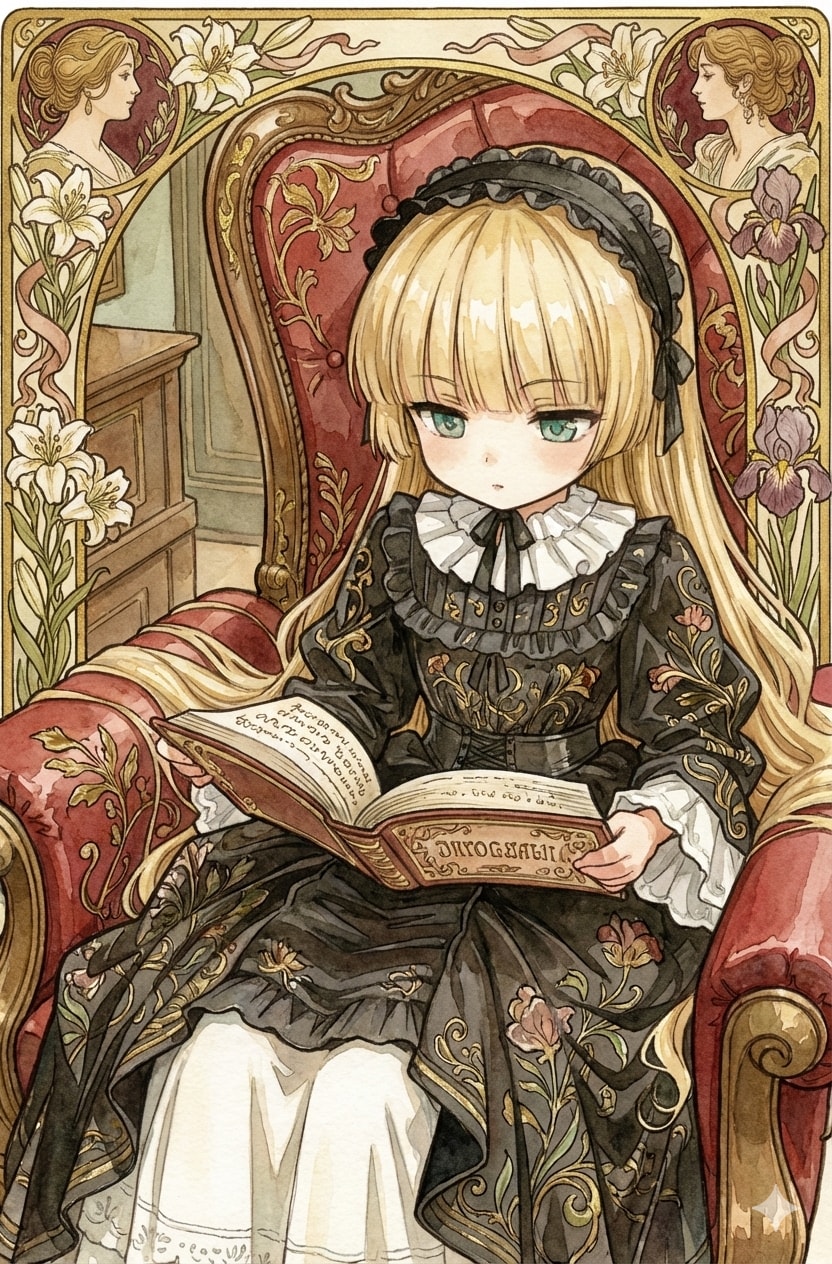 お題が「ゴシック」って知って一番最初に思い浮かんだアニメは、やっはり2011年アニメ「GOSICK－ゴシック」♪ | の人気AIイラスト・グラビア