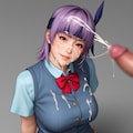 動画付_制服顔射 8枚目