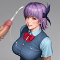 動画付_制服顔射 10枚目