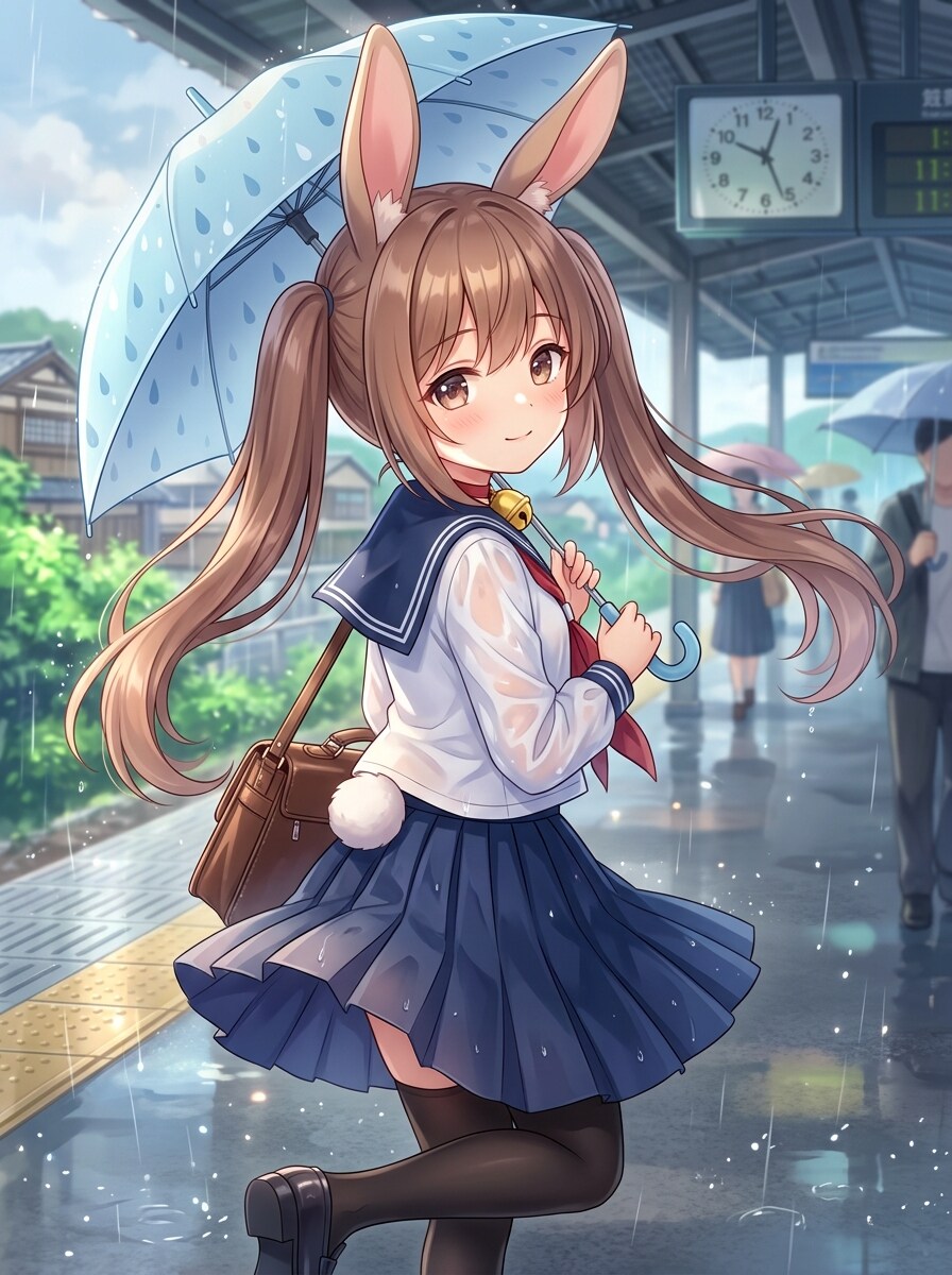 茶ツイぴょん。雨