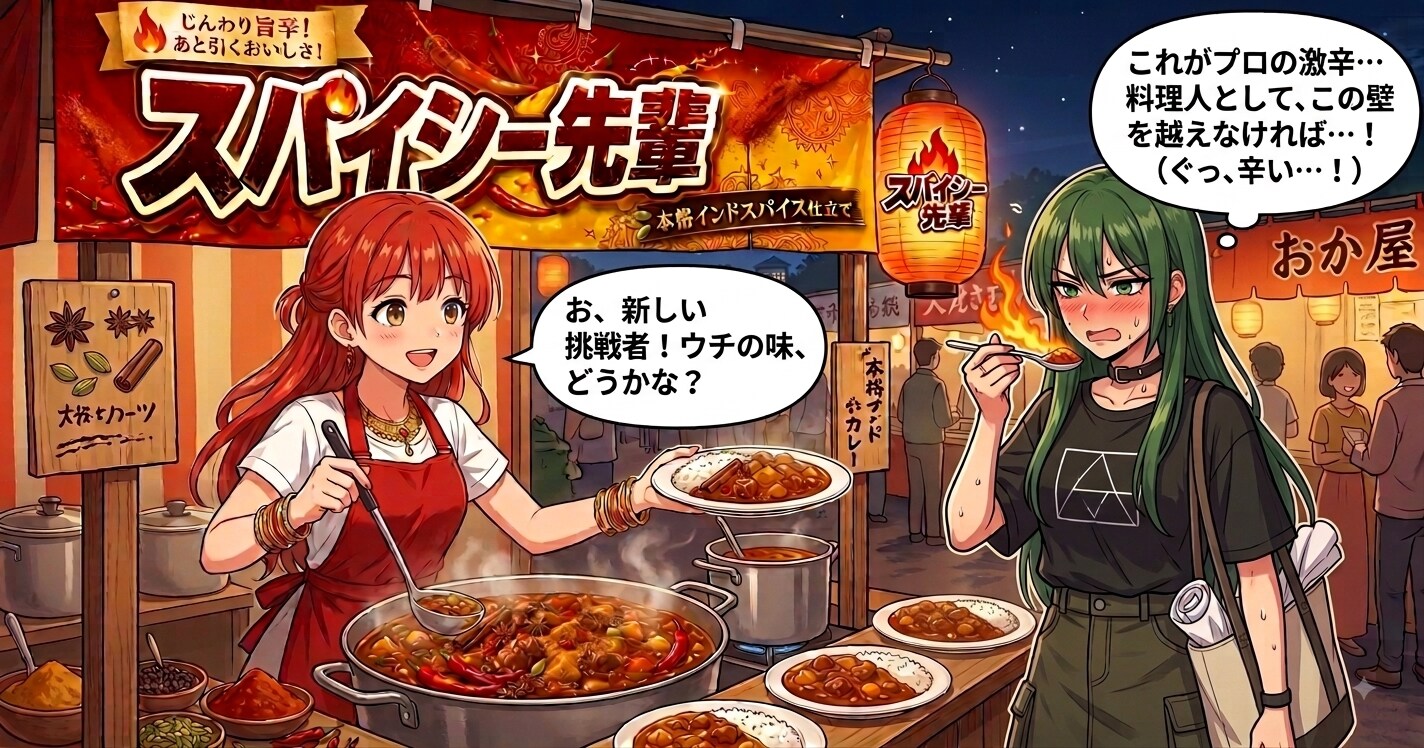 辛さレベルは、料理人のプライド！？