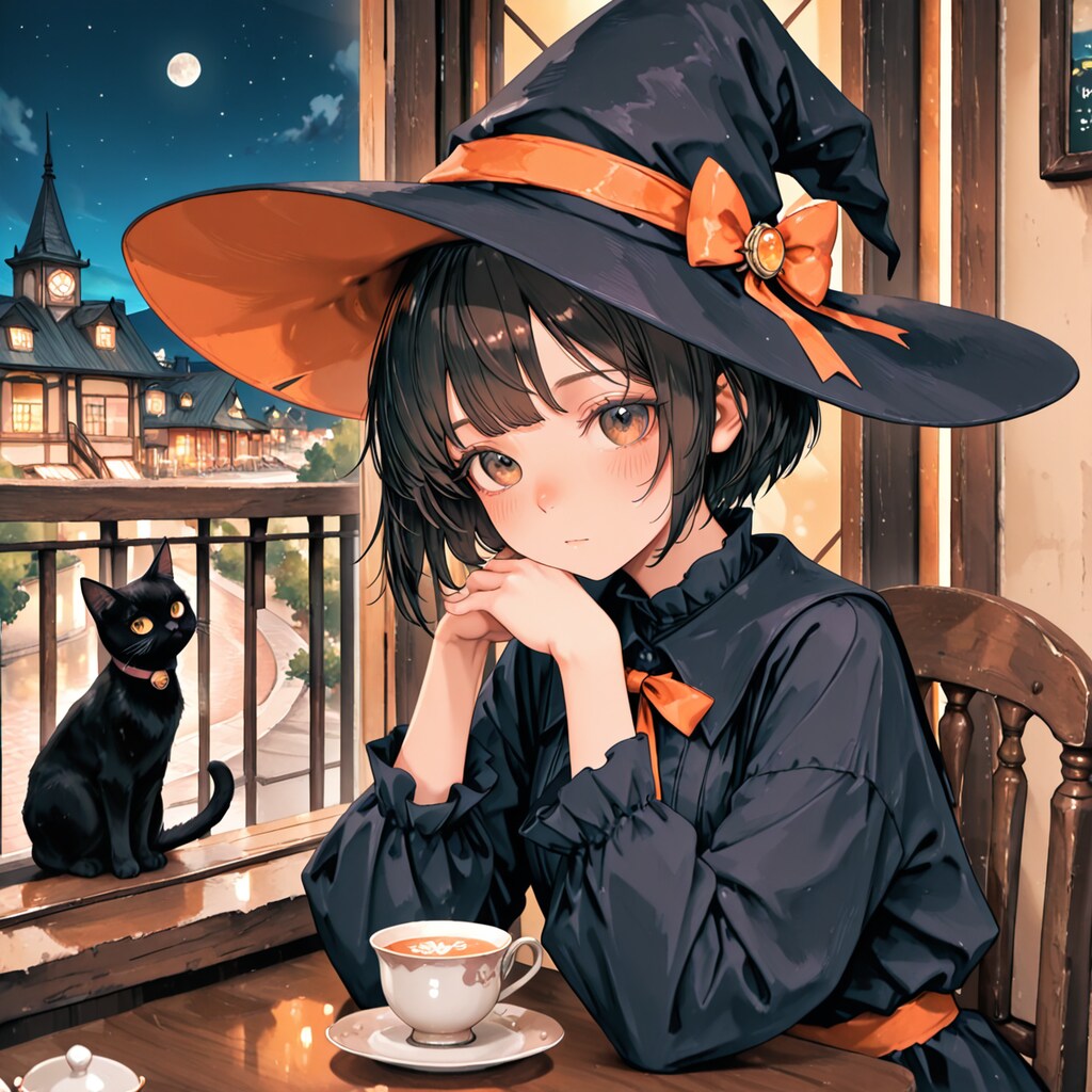 魔女コスプレのお茶会