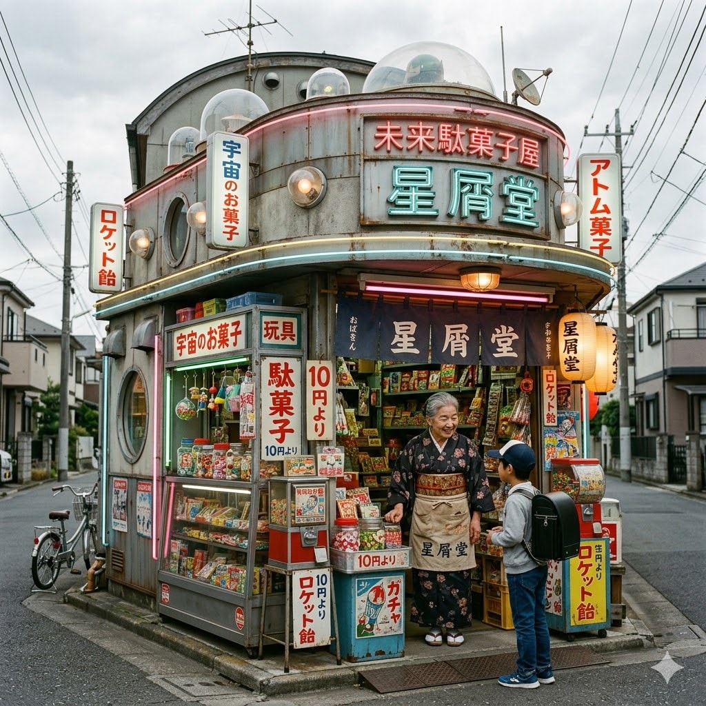 レトロ未来な駄菓子屋