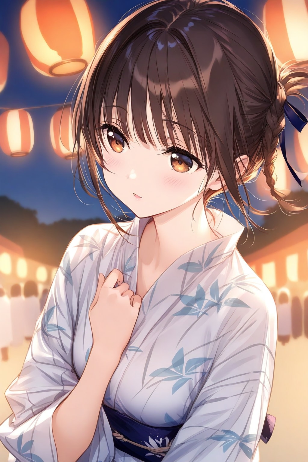 藍染めの微笑み