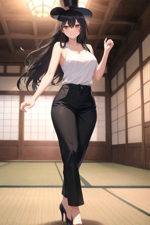 かっこかわいいダンサー白鳥英美梨、日本城内大広間で、ダンス！