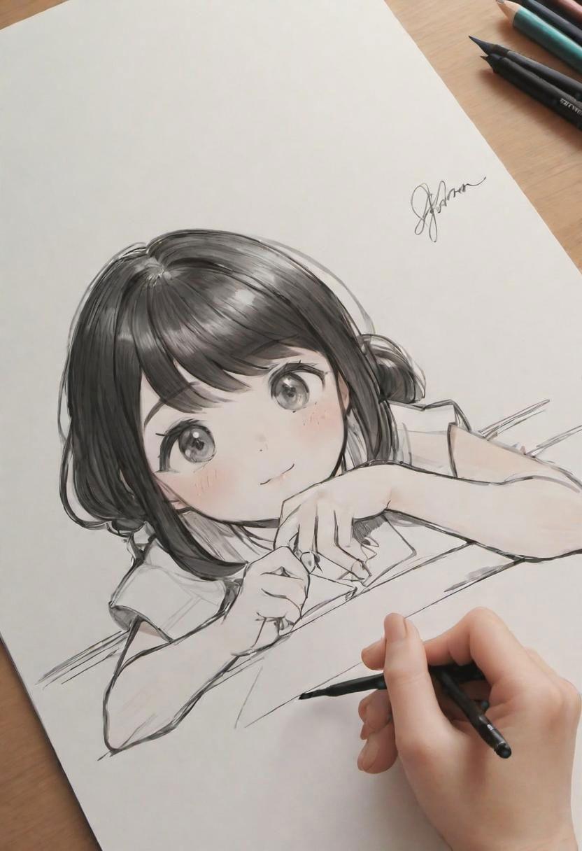 ねえねえ、次は何を描いてくれるの？(わくわく)