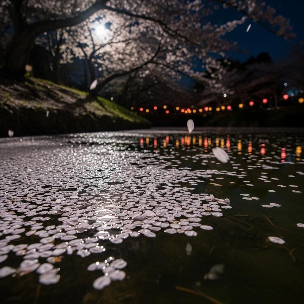 桜が散る頃（夜）