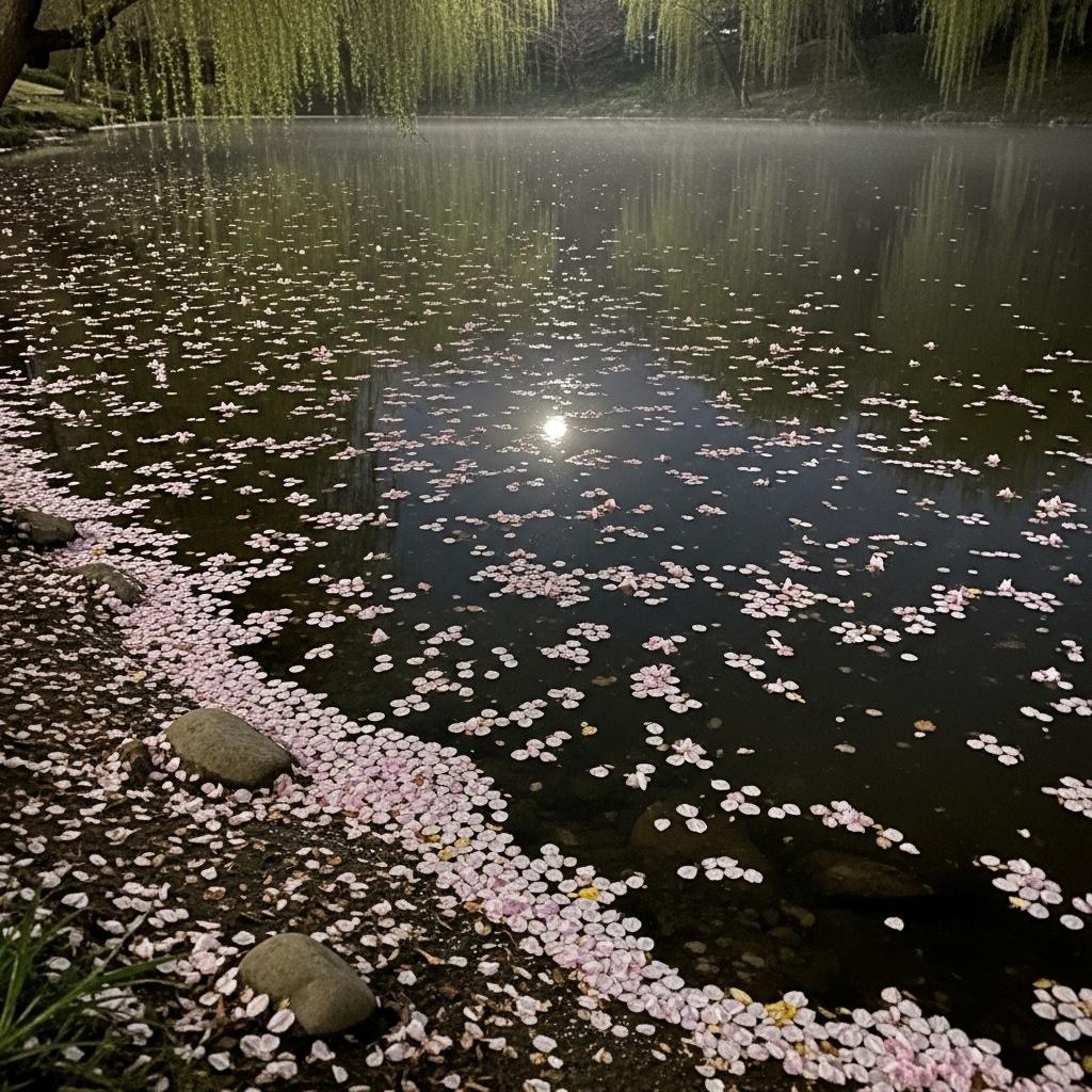 桜が散る頃（夜）