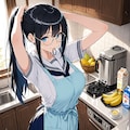 朝食にスムージー作ってくれるしおりちゃん 5枚目