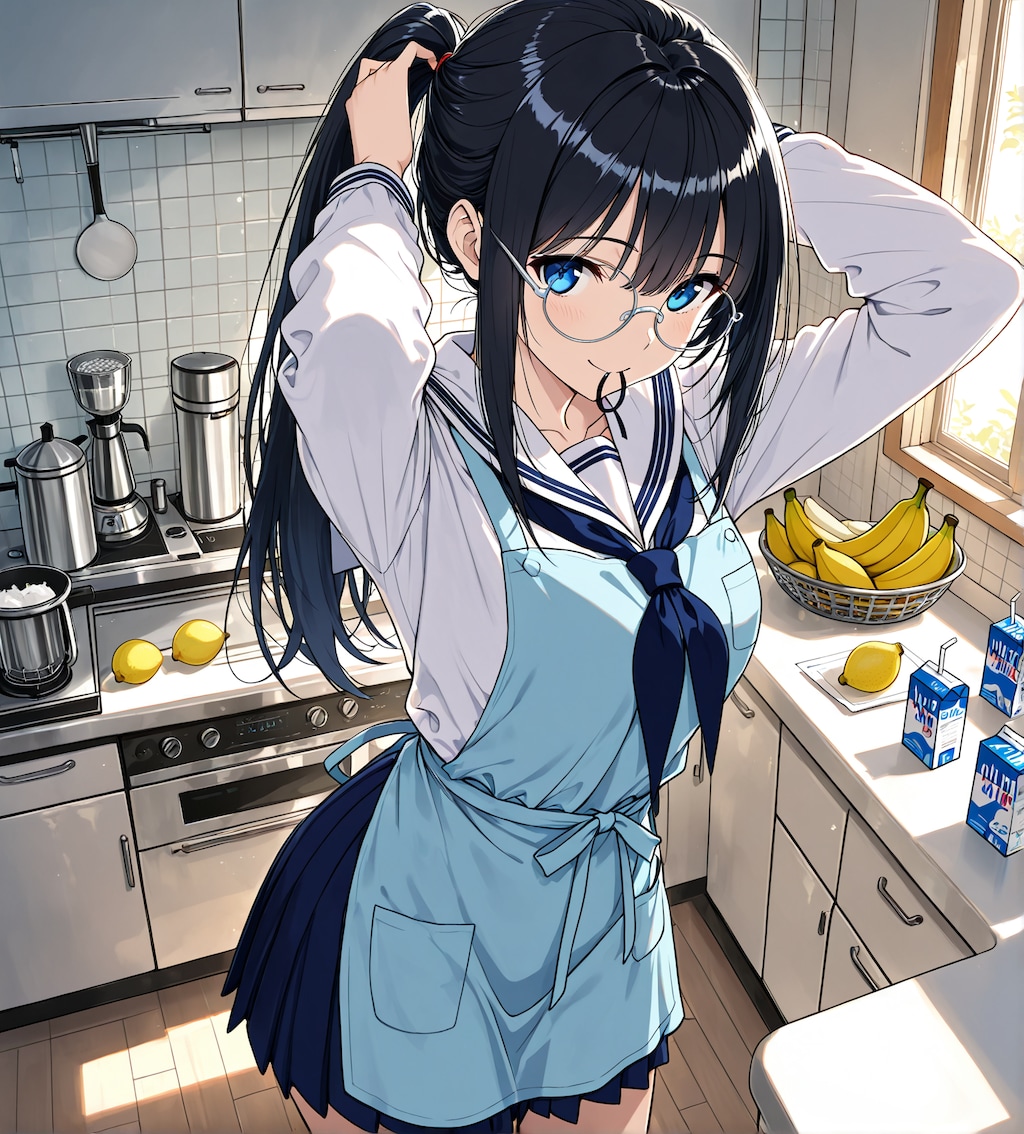 朝食にスムージー作ってくれるしおりちゃん