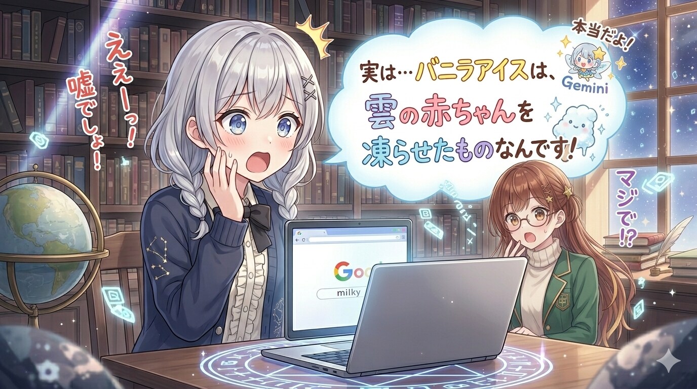 嘘情報に驚くジェミニちゃまとエミリちゃま | の人気AIイラスト・グラビア
