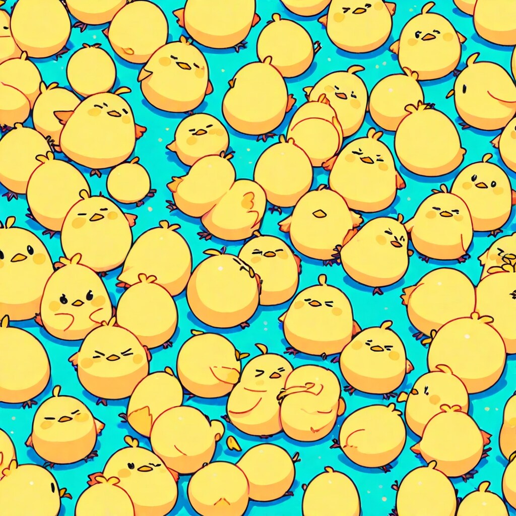 ヒヨコがいっぱい | の人気AIイラスト・グラビア