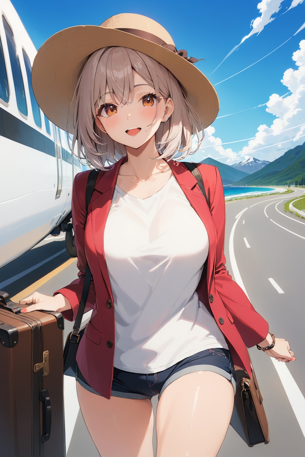 今日から旅行 | の人気AIイラスト・グラビア