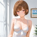 美しい淑女の木版画 2枚目
