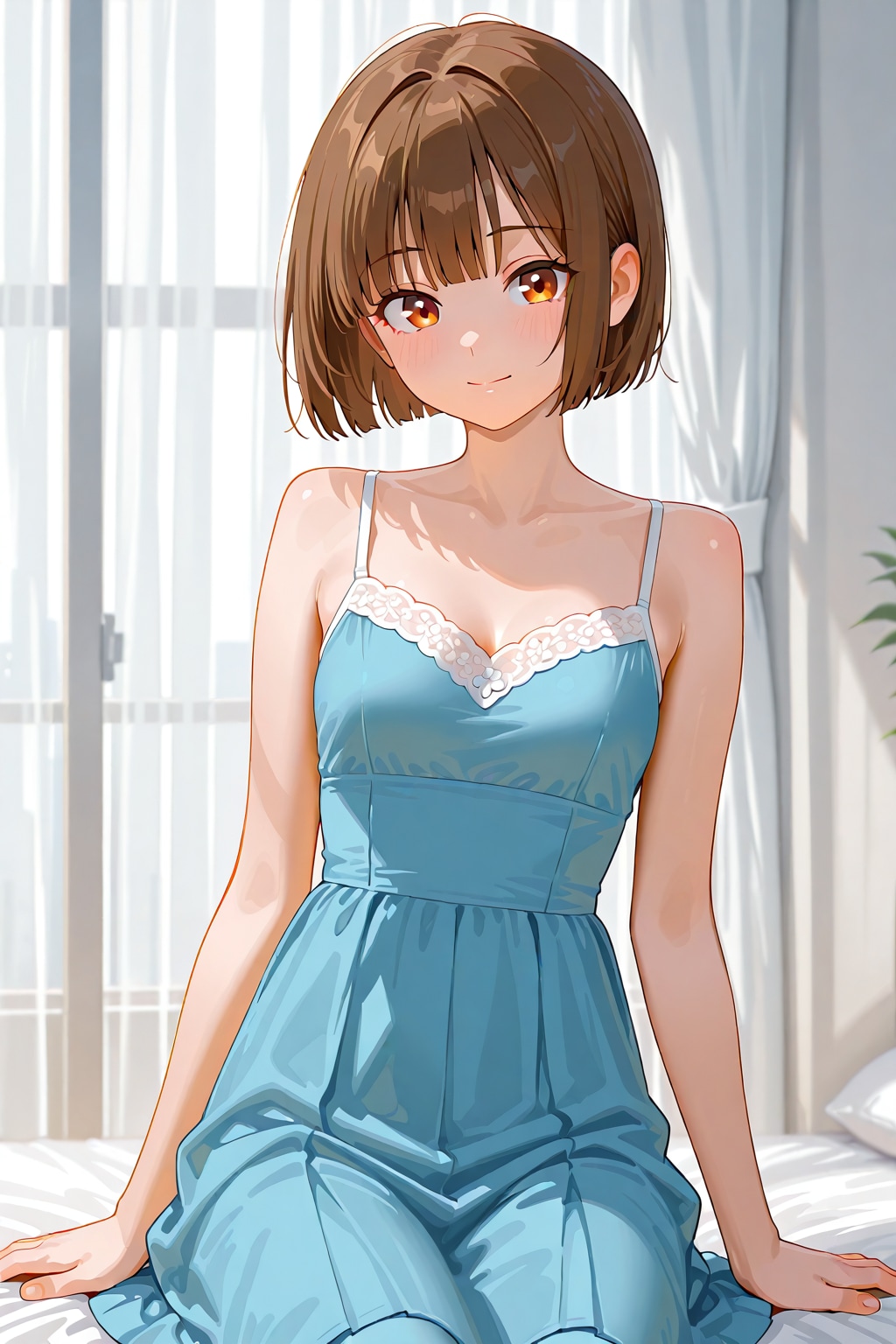 美しい淑女の木版画