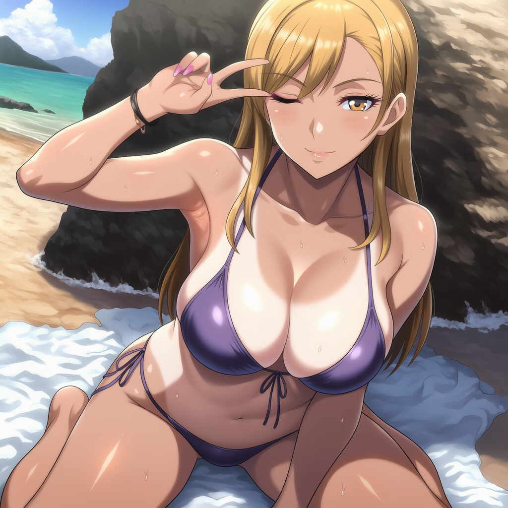 海辺のギャル
