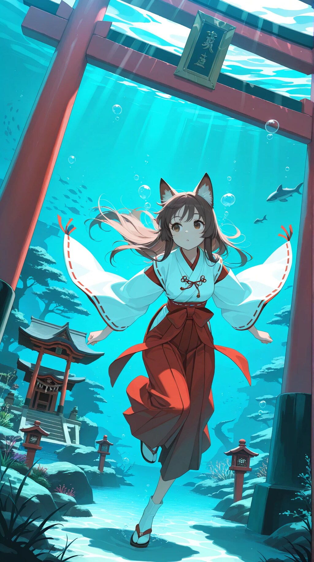 水中詰め合わせ キツネ娘と海に沈んだ神社編