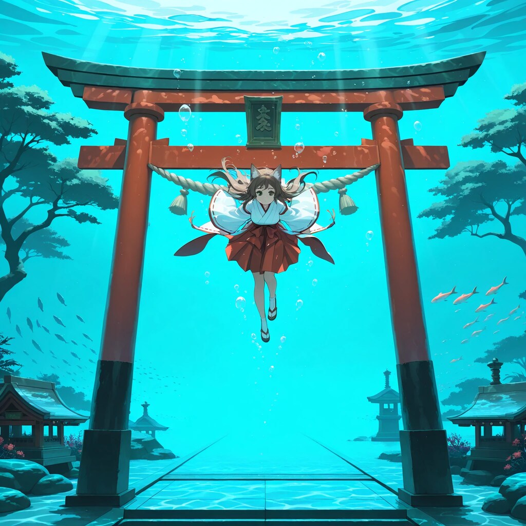 水中詰め合わせ キツネ娘と海に沈んだ神社編