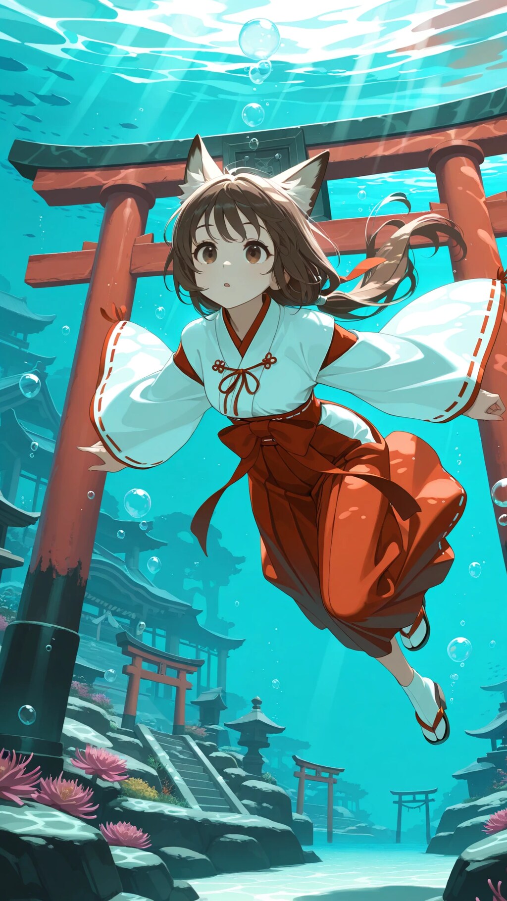 水中詰め合わせ キツネ娘と海に沈んだ神社編