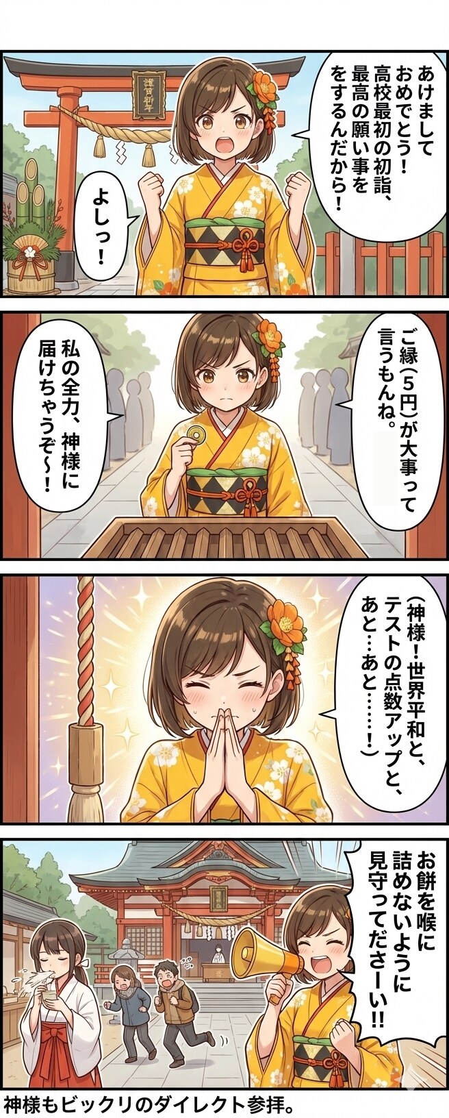 こはるびよりのハプニング⑧ ～お正月の願い事～
