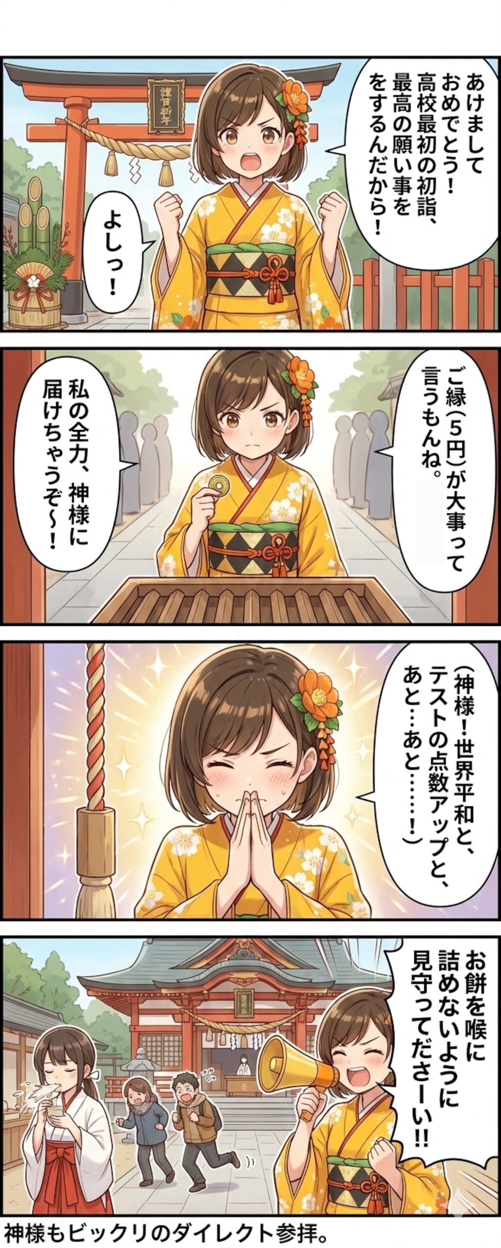こはるびよりのハプニング⑧ ～お正月の願い事～