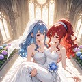 お姫様抱っこする花嫁ちゃん達 3枚目