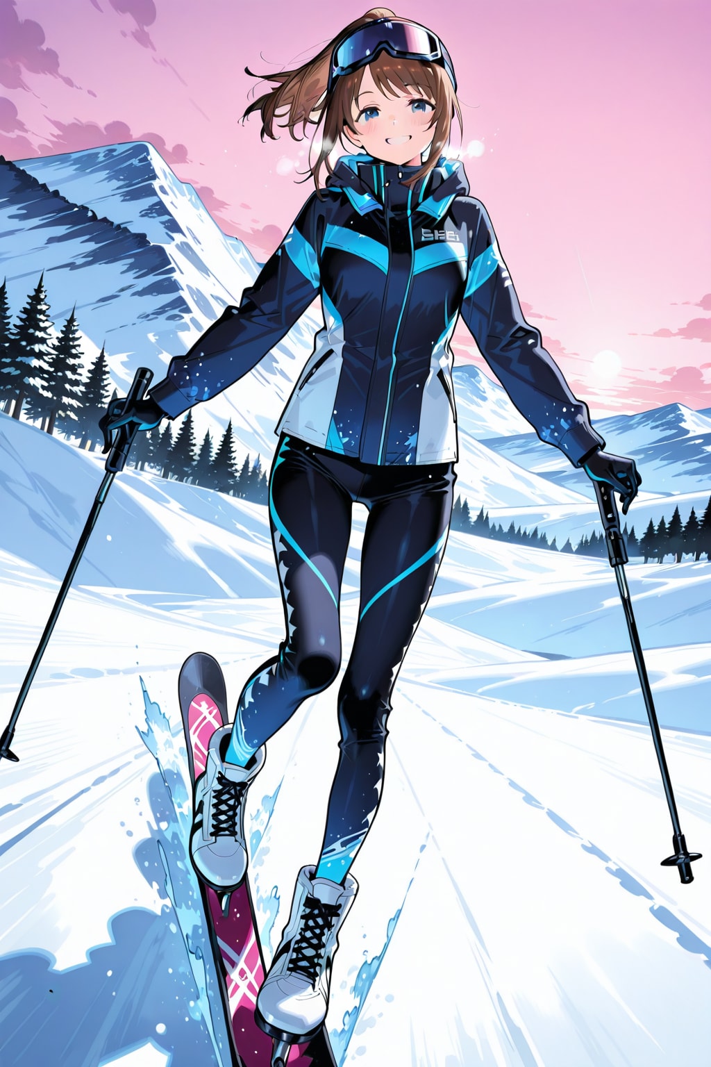 スキーが、好き～❤ | の人気AIイラスト・グラビア