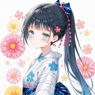 浴衣女子 | の人気AIイラスト・グラビア